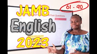 JAMB CBT English 2023 Past Questions 61  90 [upl. by Bricker388]