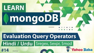 MongoDB Evaluation Query Operators Tutorial in Hindi  Urdu [upl. by Notfa955]