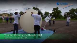 Lâcher de ballon stratosphérique des étudiants de lIUT Kourou [upl. by Ahsel]