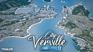 Cities Skylines HUGE Realistic City 2022  Verville Trailer [upl. by Indira]