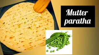 Mutter Paratha RecipeGreen peas Stuffed Paratha Recipe [upl. by Nivrehs]