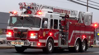 Brookhaven Fire Company Quint 52 Responding [upl. by Litnahs405]