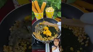 Popcorn kepiting ‼️ popcorn food popcron cooking corn satisfying shortvideo crab [upl. by Larret]