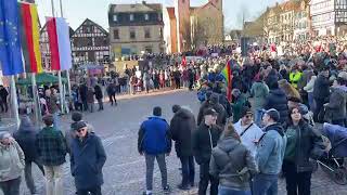 Gelnhausen 3000 Teilnehmer bei quotDemo gegen rechtsquot [upl. by Ardys]