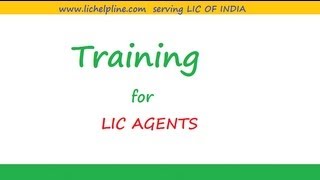 Training for lic agents [upl. by Savick907]