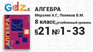 §21 № 133  Алгебра 8 класс Мерзляк Поляков углубленный уровень [upl. by Euqinmod]