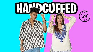 HANDCUFFED TO MY BEST FRIEND FOR 24 HOURS  AAYU VLOGS [upl. by Zetram]