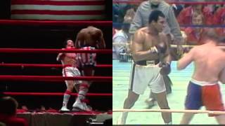 Rocky Balboa vs Apollo Creed in real life [upl. by Aihtak115]