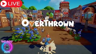 OVERTHROWN  NEW Town Building CoOp Game [upl. by Skilken]