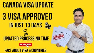 CANADA VISA UPDATES l CANADA VISA PROCESSING TIME l CANADA CURRUNT VISA RATIO l CANADA VISITOR VISA [upl. by Enirolf602]