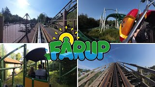 ALL Roller Coasters  Fårup Sommerland 4K Onride POV [upl. by Asille]