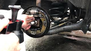 How To adjust rear drum brakes and handbrake [upl. by Christen153]