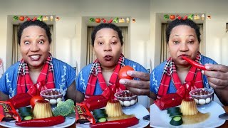 Asmr e mukbang dos emojis 🥦🍅🍫🌶️ 🍧🍮e outros asmr food mukbang [upl. by Netniuq695]