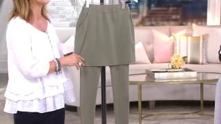 Legacy French Terry Ankle Length Skirted Leggings on QVC [upl. by Carolina]