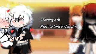 cheating cAi💔react to fyn as Maki and myn as yuta my AUships [upl. by Kelci800]