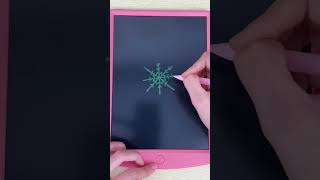 How to use the NEWYES LCD writing tablet to draw snowflake❄️❄️ [upl. by Scheld]