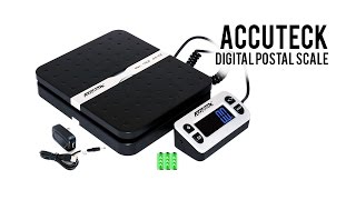 Accuteck ShipPro 110lbs  Digital Shipping Postal Scale W8580110Black [upl. by Inimak]