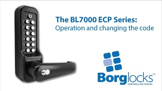 How to code change an ECP lock  BL7000 ECP series [upl. by Ennaej541]