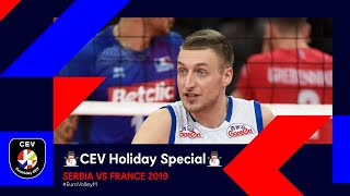 France vs Serbia FULL MATCH  EuroVolleyM 2019  CEV Holiday Special [upl. by Wadlinger362]