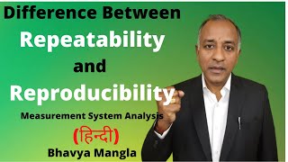 Difference between Repeatability and Reproducibility MSA IATF 16949  HINDI  Bhavya Mangla [upl. by Emmott]