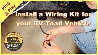 Jeep Towed Vehicle Wiring amp Charge Line Install With Hopkins RV Toad 56200 and Roadmaster Charge Kit [upl. by Westfahl560]