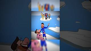 Fight for the Champions League Trophy 💀 barca animation football [upl. by Hnamik]