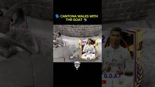 Cantona Walks with the GOAT 🐐 fcmobile fc25 fcmobile25 [upl. by Nal]