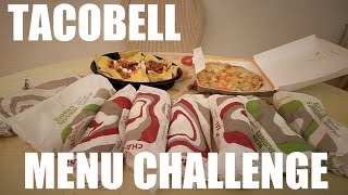 TACO BELL MENU CHALLENGE 5370 CALORIES [upl. by Harobed981]