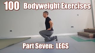 100 BODYWEIGHT EXERCISES NO GYM REQUIRED  LEGS [upl. by Luanni970]