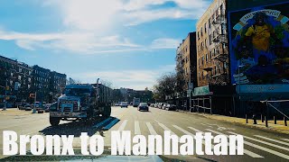 New York City DrivingThe Bronx to Midtown Manhattan 12222023 HDR 4K [upl. by Suzie987]