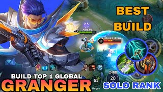 GRANGER BEST BUILD 2024  SOLO RANK GRANGER GAMEPLAY  MOBILE LEGENDS [upl. by Dleifrag]