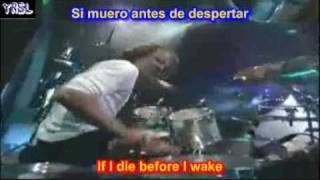 Metallica  Enter sandman SUBTITULADA ESPAÑOL INGLES [upl. by Llewxam]