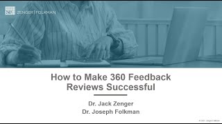 WEBINAR How To Make 360 Feedback Reviews Successful [upl. by Yebloc498]