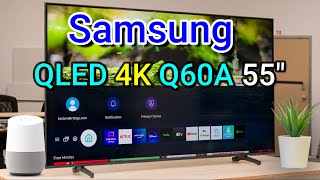 Smart TV Samsung Q60 A de 55 pulgadas unboxing [upl. by Honna571]