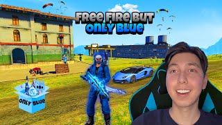 Free Fire but only Blue 🍷🗿 Only Blue Challenge 💙  Mehdix Free Fire [upl. by Chelsie]