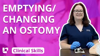 Emptying and Changing an Ostomy  Clinical Nursing Skills  LevelUpRN​ [upl. by Trager]