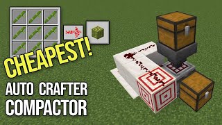 CHEAPEST Auto Crafter Compactor in Minecraft [upl. by Enyahc]