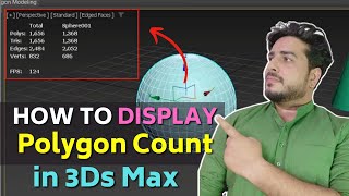 85  How to display the polygon count in 3DS Max [upl. by Adikam]