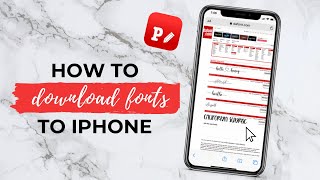 DAFONT TUTORIAL  How To Download Fonts onto iPhone 2020 FREE Fonts  Download Fonts to PHONTO [upl. by Seltzer]