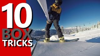 10 Snowboard Tricks to Learn on a Box [upl. by Akienom]