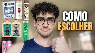 COMO ESCOLHER O SHAMPOO E CONDICIONADOR PARA CABELO CACHEADO MASCULINO [upl. by Ellehcear]