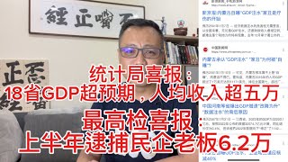 反抗暴政推翻独裁，别让马杜罗跑了！上半年经济数据出炉，18省GDP创新高人均收入超五万，最高检喜报称：上半年遭立案起诉民营企业主达到62万 [upl. by Aicad]