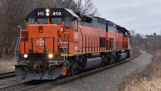 Bessemer Duo on the Byron Hill Helpers and Railfanning Around Fond du Lac WI [upl. by Lyrrehs948]