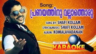 Pranayathinu Vallathoru Karaoke With Lyrics  Malayalam Album Song Karaoke With Lyrics [upl. by Maher93]