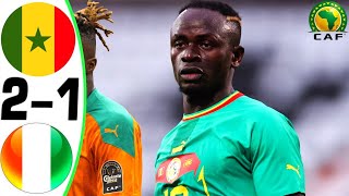 Senegal vs Ivory Coast 21  All Goals and Highlights  2024 🔥 MANE [upl. by Kavita]