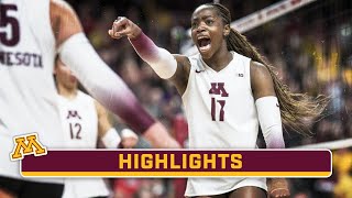 Senior Highlights Minnesota MB Phoebe Awoleye  Minnesota Volleyball [upl. by Yllib]