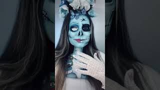 A halott menyasszony🦋 magyaryoutube makeup halloween smink makeupartist corpsebride mua [upl. by Ayrolg]