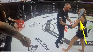 DOSTAŁA BUTELKĄ Marianna Schreiber vs Gocha Magical Gala PRIME MMA 10  Cała walka została przerwa [upl. by Olimreh973]