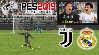 ¡¡RETO PES 2019 Penaltis con CASTIGO 😱 JUVENTUS vs REAL MADRID [upl. by Cirederf]