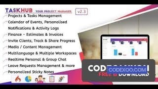 Taskhub v2 1 – Project Management Finance CRM Tool [upl. by Sapphira63]